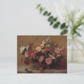 Henri Fantin-Latour- Flowers Briefkaart (Staand voorkant)