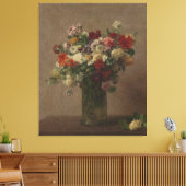 Henri Fantin-Latour Flowers uit Normandië Canvas Afdruk (Insitu (Woonkamer))