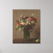 Henri Fantin-Latour  Flowers uit Normandië Canvas Afdruk (Voorkant)