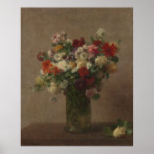 Henri Fantin-Latour  Flowers uit Normandië Poster (Voorkant)