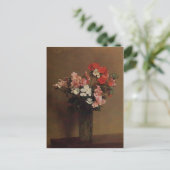 Henri Fantin-Latour- Geraniums Briefkaart (Staand voorkant)