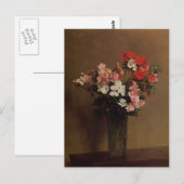 Henri Fantin-Latour- Geraniums Briefkaart (Voorkant / Achterkant)
