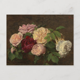 Henri Fantin-Latour Nice Rozen op tafel Briefkaart
