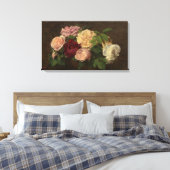 Henri Fantin-Latour Nice Rozen op tafel Canvas Afdruk (Insitu (Slaapkamer))