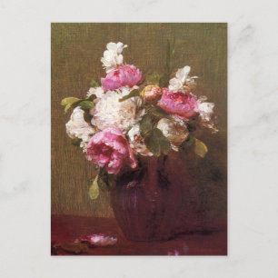 Henri Fantin-Latour Peonies en Rozen Briefkaart