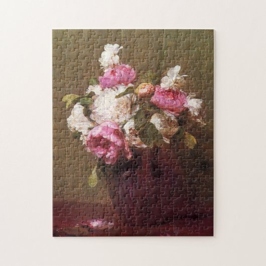 Henri Fantin-Latour Peonies en Rozen Puzzle Legpuzzel (Verticaal)