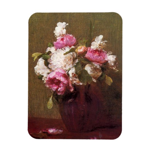 Henri Fantin-Latour Pioenrozen en Rozen Magnet Magneet (Verticaal)