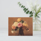 Henri Fantin-Latour- Rozen Briefkaart (Staand voorkant)