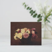 Henri Fantin-Latour- Rozen Briefkaart (Staand voorkant)