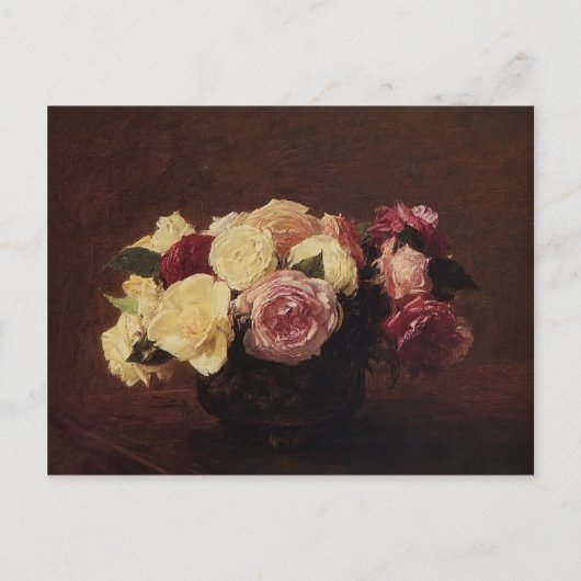 Henri Fantin-Latour- Rozen Briefkaart (Voorkant)