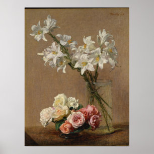 Henri Fantin-Latour  Rozen en Lilies Poster