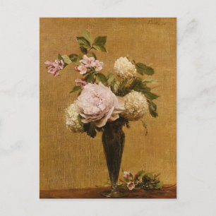 Henri Fantin-Latour- Vase of Peonies and Snowballe Briefkaart