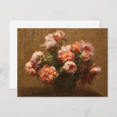 Henri Fantin-Latour Vase of Peonies Briefkaart (Voorkant / Achterkant)