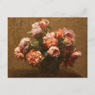 Henri Fantin-Latour Vase of Peonies Briefkaart