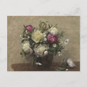 Henri Fantin-Latour  Vase of Peonies Briefkaart