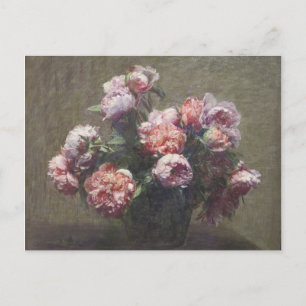 Henri Fantin-Latour Vase of Peonies Briefkaart