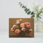 Henri Fantin-Latour Vase of Peonies Invitations Kaart (Staand voorkant)