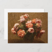 Henri Fantin-Latour Vase of Peonies Invitations Kaart (Voorkant / Achterkant)