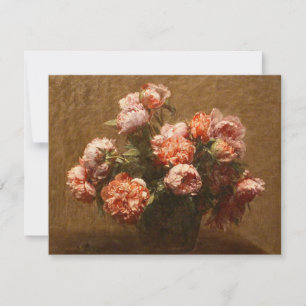 Henri Fantin-Latour Vase of Peonies Invitations Kaart