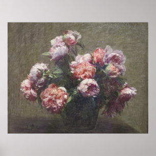 Henri Fantin-Latour  Vase of Peonies Poster