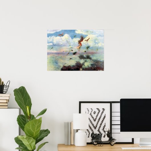 Henri Farre The Enemy zal Blind Poster (Thuiskantoor)