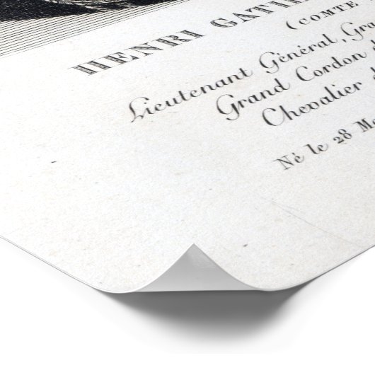 Henri Gatien Bertrand Poster (Hoek)