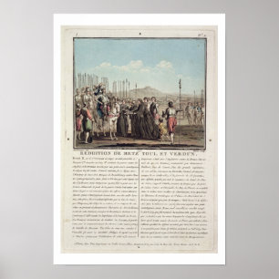 Henri II (1519-59) ontvangt de sleutels van Metz, Poster