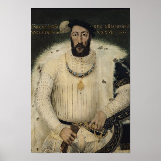 Henri II, koning van Frankrijk, 1555 Poster (Voorkant)