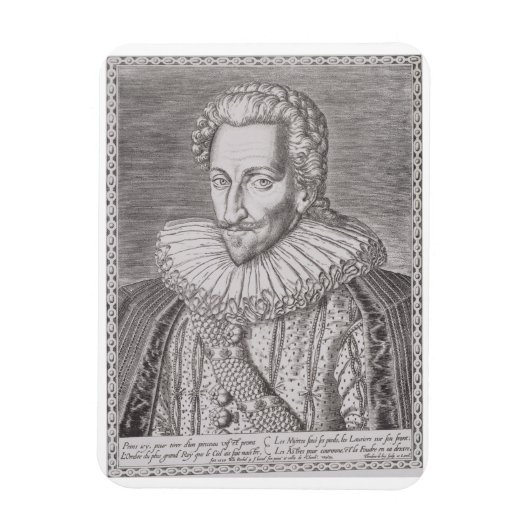 Henri IV (1553-1610) als koning van Navarra, 1589 Magneet (Verticaal)