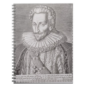 Henri IV (1553-1610) als koning van Navarra, 1589  Notitieboek
