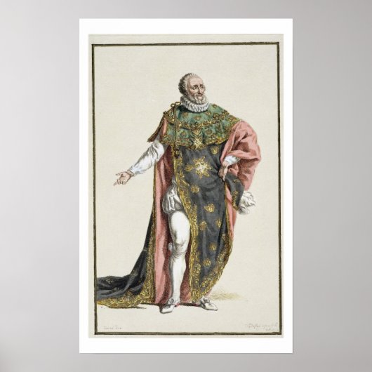 Henri IV (1553-1610) King of France, uit 'Receuil Poster (Voorkant)