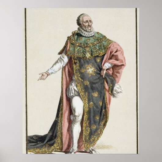 Henri IV (1553-1610) King of France, uit 'Receuil Poster (Voorkant)