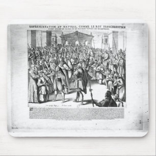 Henri IV genezen van de patiënten met scrofula Muismat