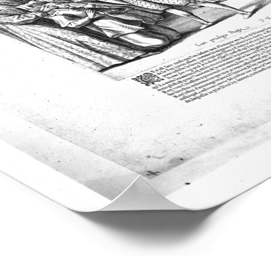 Henri IV genezen van de patiënten met scrofula Poster (Hoek)