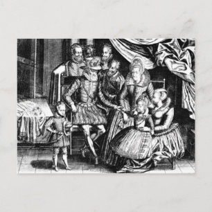 Henri IV King van Frankrijk met zijn familie Briefkaart