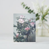 Henri Latour Blooming Rhododendron Branch Briefkaart (Staand voorkant)