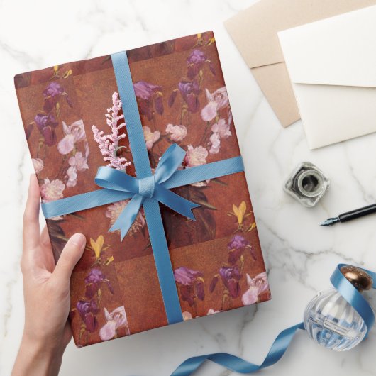  Henri Latour Bouquet van Peonies en Iris Cadeaupapier (Geschenken)