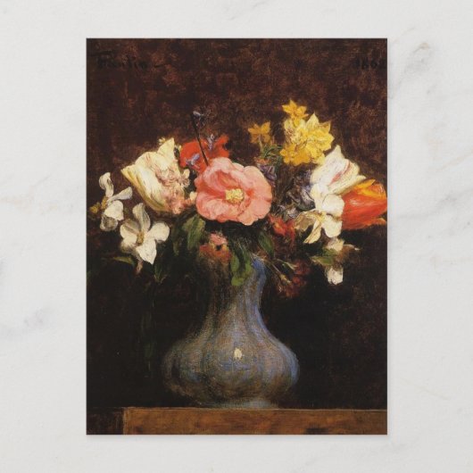 Henri Latour Flowers Camelias en Tulips Briefkaart (Voorkant)