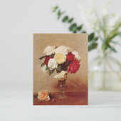  Henri Latour-Rozen in een verwarmd glas Briefkaart (Staand voorkant)