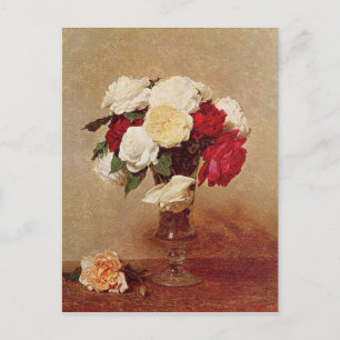  Henri Latour-Rozen in een verwarmd glas Briefkaart