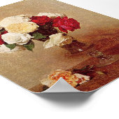  Henri Latour-Rozen in een verwarmd glas Poster (Hoek)