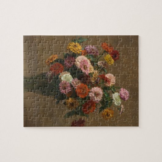 Henri Latour - Zinnias Legpuzzel (Horizontaal)
