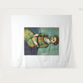 Henri Matisse art style Wandkleed (Voorkant (horizontaal))