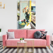 Henri Matisse - BLOEMEN VOOR EEN RAAM 1922 Canvas Afdruk (Insitu (Woonkamer))