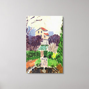 Henri Matisse - DE TUIN VAN DE KUNSTENAAR IN ISSY  Canvas Afdruk