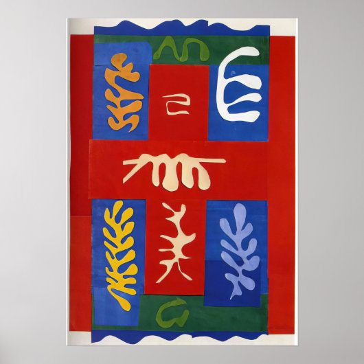 Henri Matisse - Knipsels - Abstract Expressionisme Poster (Voorkant)