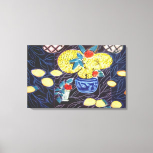 Henri Matisse - LEMONS EN MIMOSA 1944 Canvas Afdruk