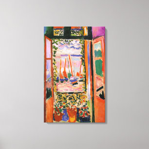 Henri Matisse - OPEN VENSTER COLLIOURE 1905 Canvas Afdruk