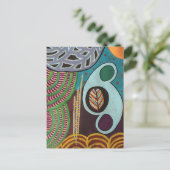 "Henri" modern abstract briefkaart (Staand voorkant)