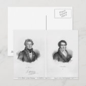 Henri Montan Berton en Francois Adrien Briefkaart (Voorkant / Achterkant)